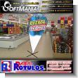FLY BANNER FULL COLOR CANVAS WITH TEXT DISCOUNT OF THE MONTH ADVERTISING SIGN FOR BOUTIQUE STORE BRAND SOFTMANIA ADVERTISING DIMENSIONS 45.3X98.4 INCHES