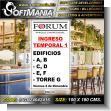 SIGN24042416: Pvc 3 Millimeters with Full Color Printing with Text Temporary Entry 1 Advertising Material for Bussines Park brand Softmania Ads Dimensions 39.4x70.9 Inches