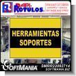 SMRR22092714: ROTULO PUBLICITARIO ADHESIVO GRAFICA DE PISO SOBRE SOPORTE DE HERRAMIENTAS PA