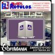 SMRR22101303: Transparent Acrylic with Reverse Lettering with Text Three Dimensional Cube Perspective Advertising Sign for Industrial Factory of Plastic Products brand Rapirotulos Dimensions 27.6x15.7 Inches