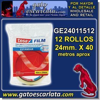 Lee el articulo completo CINTA ADHESIVA TRANSPARENTE DE 24 MILIMETROS DE ANCHO MARCA TESA - 12 ROLLOS DE 40 METROS Lee el articulo completo CINTA ADHESIVA TRANSPARENTE DE 24 MILIMETROS DE ANCHO MARCA TESA - 12 ROLLOS DE 40 METROS