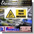 SMRR23090352: Pvc 3 Millimeters with Full Color Printing with Text Danger Passing Forklifts Advertising Sign for Fruit Packing Plant brand Softmania Rotulos Dimensions 15x7.1 Inches