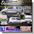 SMRR23102521: Advertising for Company Vehicle Fleet Double Sided with Text Fumigation el Rey Advertising Sign for Fumigation Company brand Softmania Rotulos Dimensions 78.7x15.7 Inches