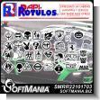 SMRR22101703: Cut Vinyl Decal Sticker with Text Various Decorations for Sports Vehicles Advertising Sign for Delivery and Shipping Company brand Rapirotulos Dimensions 3.9x3.9 Inches