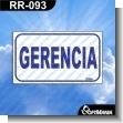 RR-093: Rotulo Prefabricado - Gerencia