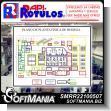 SMRR22100507: White Acrylic 3 Millimeters Full Color Printed with Text Warehouse Physical Floor Plan Advertising Sign for Industrial Factory of Plastic Products brand Rapirotulos Dimensions 22.4x17.3 Inches