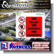SMRR23090337: Pvc 3 Millimeters with Full Color Printing with Text No Smoking, Drinks nor Food Advertising Sign for Fruit Packing Plant brand Softmania Rotulos Dimensions 15.7x13.8 Inches
