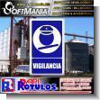 SMRR23082909: Pvc 3 Millimeters with Full Color Printing with Text Surveillance Advertising Sign for Food Factory brand Softmania Rotulos Dimensions 11.8x19.7 Inches