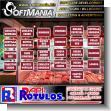 SMRR23040804: Pvc 3 Millimeters with Cut Vinyl Labeling with Text Labels for Different Types of Meat Advertising Sign for Butcher Shop brand Softmania Advertising Dimensions 5.9x3.9 Inches