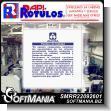 ROTULO PUBLICITARIO ACRILICO BLANCO 3 MILIMETROS CON ROTULACION EN VINIL DE CORTE PARA POLITICA DE CALIDAD PARA FABRICA INDUSTRIAL DE PRODUCTOS PLASTICOS MARCA RAPIROTULOS DE DIMENSIONES 1.2X1.2 METROS