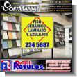 SMRR23090320: Metal Billboard with Tubular Structure and Full Color Printing with Text Ceramic Floor, Laminate Tiless Advertising Sign for Tile and Flooring Store brand Softmania Rotulos Dimensions 55.1x55.1 Inches