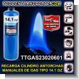 TTGAS23020601: Refill for Cylinder of Manual Gas Torches Type 14.1 Oz