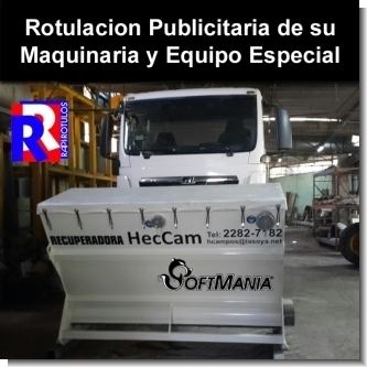 Rotulacion Publicitaria de su Maquinaria y Equipo Especial