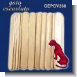 NATURAL WOODEN STICKS FOR ICE CREAMS - PACK OF 100 UNITS