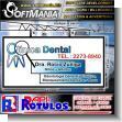 SMRR23050819: Metal Sheet of Iron with Tubular Frame and Full Printing Double Sided with Text General and Cosmetic Dentistry Advertising Sign for Dental Clinic brand Softmania Advertising Dimensions 72x35.8 Inches