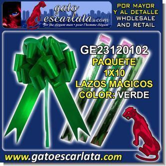 Lee el articulo completo LAZO DE REGALO EN FLOR MAGICO DE JALAR - COLOR VERDE - TALLA 30 - PAQUETE DE 10 PIEZAS Lee el articulo completo LAZO DE REGALO EN FLOR MAGICO DE JALAR - COLOR VERDE - TALLA 30 - PAQUETE DE 10 PIEZAS