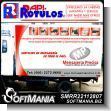 SMRR22112807: Advertising for Company Vehicle Fleet Double Sided with Text Courier Service Throughout the Country Advertising Sign for Delivery and Shipping Company brand Rapirotulos Dimensions 13.1x5.9 Foot
