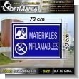 Pvc 3 Millimeters with Full Color Printing with Text Flammable Materials Advertising Material for Hydroelectric Production Plant brand Softmania Ads Dimensions 27.6x19.7 Inches