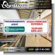 SIGN24042211: Rotulo Publicitario Banner de Vinil de Corte con Ojetes de Metal para Amarrar con Texto Locales Comerciales Disponibles para Centro Comercial marca Softmania Ads de Dimensiones 3x0.9 Metros