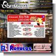 SMRR23090414: Pvc 3 Millimeters with Full Color Printing with Text Deligustos Express Food Menu Advertising Sign for Fried Chicken Restaurant brand Softmania Rotulos Dimensions 39.4x23.6 Inches