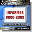 SIGN24042410: Translucent Vinyl Canvas Light Box Double Sided with Text Information Advertising Sign for Mall brand Softmania Ads Dimensions 48x31.5 Inches
