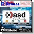 SMRR22111812: Full Color Banner with Metal Holes to Tie with Text Advanced Systems Advertising Sign for Remote Surveillance Company brand Rapirotulos Dimensions 9.8x4.9 Foot