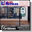 SMRR22102616: Iron Sheet with Cut Vinyl Lettering with Iron Frame and Tube Pole Double Sided with Text Makeup Beauty Massages and More Advertising Sign for Spa Salon brand Rapirotulos Dimensions 35.4x71.3 Inches