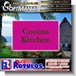 SMRR24012969: Transparent Acrylic with Reverse Lettering with Text Kitchen Advertising Material for Real Estate brand Softmania Ads Dimensions 8.7x5.5 Inches