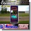 SMRR23082927: Full Color Banner with Metal Holes to Tie with Text Costa Rica Backpackers Advertising Sign for Hotel brand Softmania Rotulos Dimensions 31.5x70.9 Inches