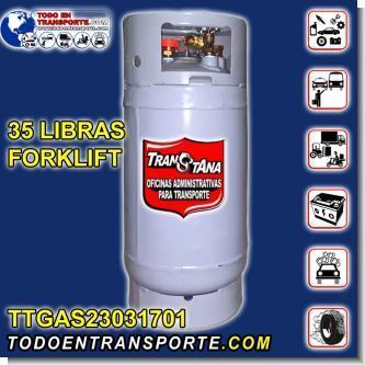 Read full article LOADED GAS CONTAINER CYLINDER TYPE MS 35 POUNDS FORKLIFT