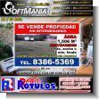 SMRR23100105: Cut Vinyl Banner with Metal Holes to Tie with Text Property for Sale Without Intermediaries Advertising Sign for Real Estate brand Softmania Rotulos Dimensions 35.4x23.6 Inches