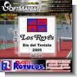 SMRR23091617: Unframed Metal Full Color Printing with Text Los Reyes, Tennis Players Day Advertising Sign for Physical Therapy Center brand Softmania Rotulos Dimensions 19.7x19.7 Inches