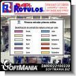SMRR22100339: White Melamine Board with Cut Vinyl Lettering with Text First in First out Advertising Sign for Industrial Factory of Plastic Products brand Rapirotulos Dimensions 47.2x31.5 Inches