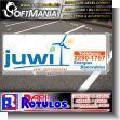 SMRR23051003: Cut Vinyl Banner with Metal Holes to Tie Double Sided with Text Juwi Renewable Energy Advertising Sign for Appliances Store brand Softmania Advertising Dimensions 16.4x5.9 Foot