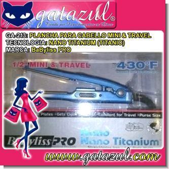Lee el articulo completo PLANCHA PARA CABELLO MINI & TRAVEL TECNOLOGIA NANO TITANIUM (TITANIO)