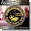 Rotulo Publicitario Letras de Alto Relieve Cortadas en Plastico PVC de 10 Milimetros con Texto Logotipo Corporativo para Iglesia marca Softmania Ads de Dimensiones 2x2 Metros