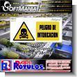 SMRR23090351: Pvc 3 Millimeters with Full Color Printing with Text Danger of Poisoning Advertising Sign for Fruit Packing Plant brand Softmania Rotulos Dimensions 15x7.1 Inches