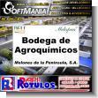 SMRR23090402: Pvc 3 Millimeters with Full Color Printing with Text Agrochemical Warehouse Advertising Sign for Fruit Packing Plant brand Softmania Rotulos Dimensions 31.5x19.7 Inches