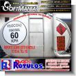 SMRR23080834: Advertising for Company Vehicle Fleet with Text Regulatory Labeling for the Transport of Flammable Material Advertising Sign for Fuel Station brand Softmania Advertising Dimensions 19.7x9.8 Foot