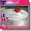 PORCELAIN 8-INCH SOUP PLATE WITH FLOWER DESIGN