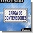 PREFA21081807: ROTULO PREFABRICADO - CARGA DE CONTENEDORES