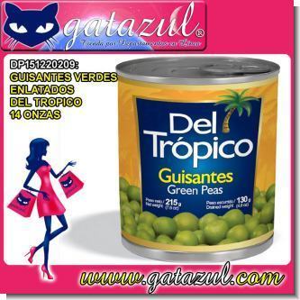 Read full article CANNED GREEN PEAS 14 OUNCES BRAND  DEL TROPICO