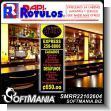 SMRR22102604: Unframed Metal Full Color Printing with Text Express Food Delivery Service Advertising Sign for Restaurant Bar brand Rapirotulos Dimensions 23.6x70.9 Inches