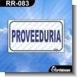 RR-083: ROTULO PREFABRICADO - PROVEEDURIA