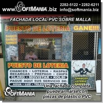 Fachada completa frente de Local Comercial con PVC full color