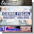 SMRR23080832: Cut Vinyl Banner with Metal Holes to Tie with Text Fiscal Closure, Do not Complicate Yourself Advertising Sign for Accounting Office brand Softmania Advertising Dimensions 61x15.7 Inches