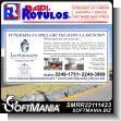 SMRR22111423: Full Color Banner with Tubular Frame with Text Funeral Home and Velation Chapel Advertising Sign for Funeral Company brand Rapirotulos Dimensions 9.8x4.9 Foot