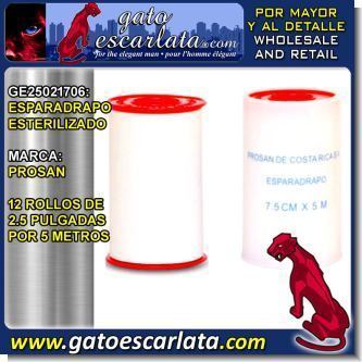 Read full article STERILIZED STICKING TAPE BRAND PROSAN - 12 ROLLS OF 2.5 INCHES BY 5 METERS Read full article STERILIZED STICKING TAPE BRAND PROSAN - 12 ROLLS OF 2.5 INCHES BY 5 METERS