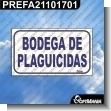 PREFA21101701: ROTULO PREFABRICADO - BODEGA DE PLAGUICIDAS