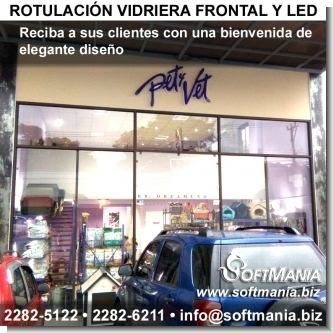 Rotulacion vidriera frontal y LED Rotulacion vidriera frontal y LED